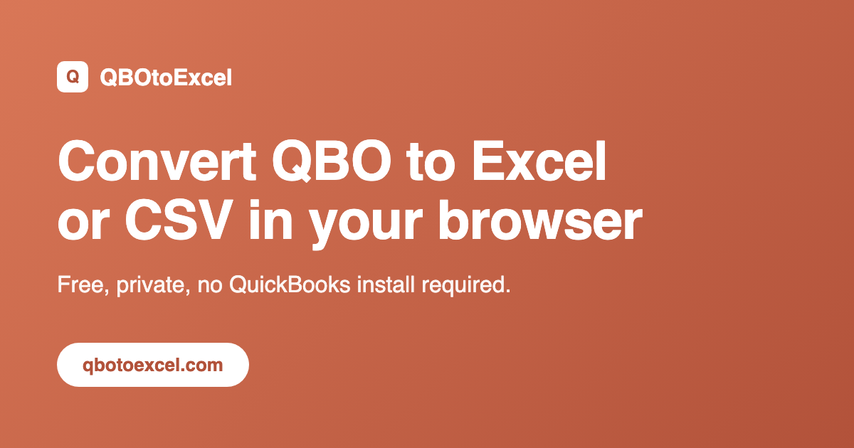 QBO to Excel Converter